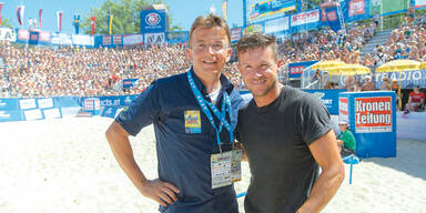 Beachvolleyball-Event lockt Promis
