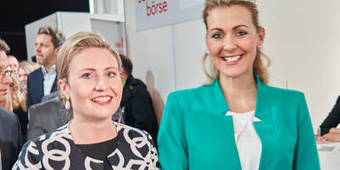 Aschbacher und Raab bei einem Event