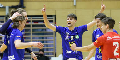 Volleyball-Bundesliga: Hartberg jubelt &uuml;ber den Klassenerhalt