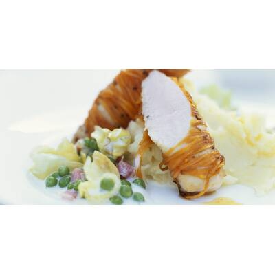 Hasenfilet mit Paradeisergemuese