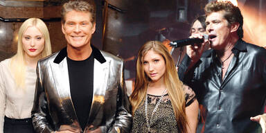 Hasselhoff mit Töchter