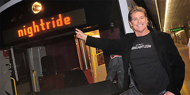 David Hasselhoff in der U-Bahn