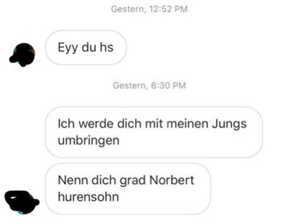 Hofer veröffentlicht Mord-Drohungen gegen seine Person