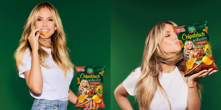 Heidi Klum bringt "sexy" Brathendl-Chips auf den Markt
