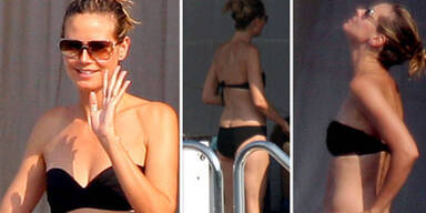 So schön strahlt Heidi Klum im Bikini