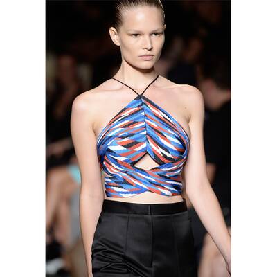 Helle und glossy Augenbrauen bei Alexander Wang, New York Fashion Week Frühjahr / Sommer