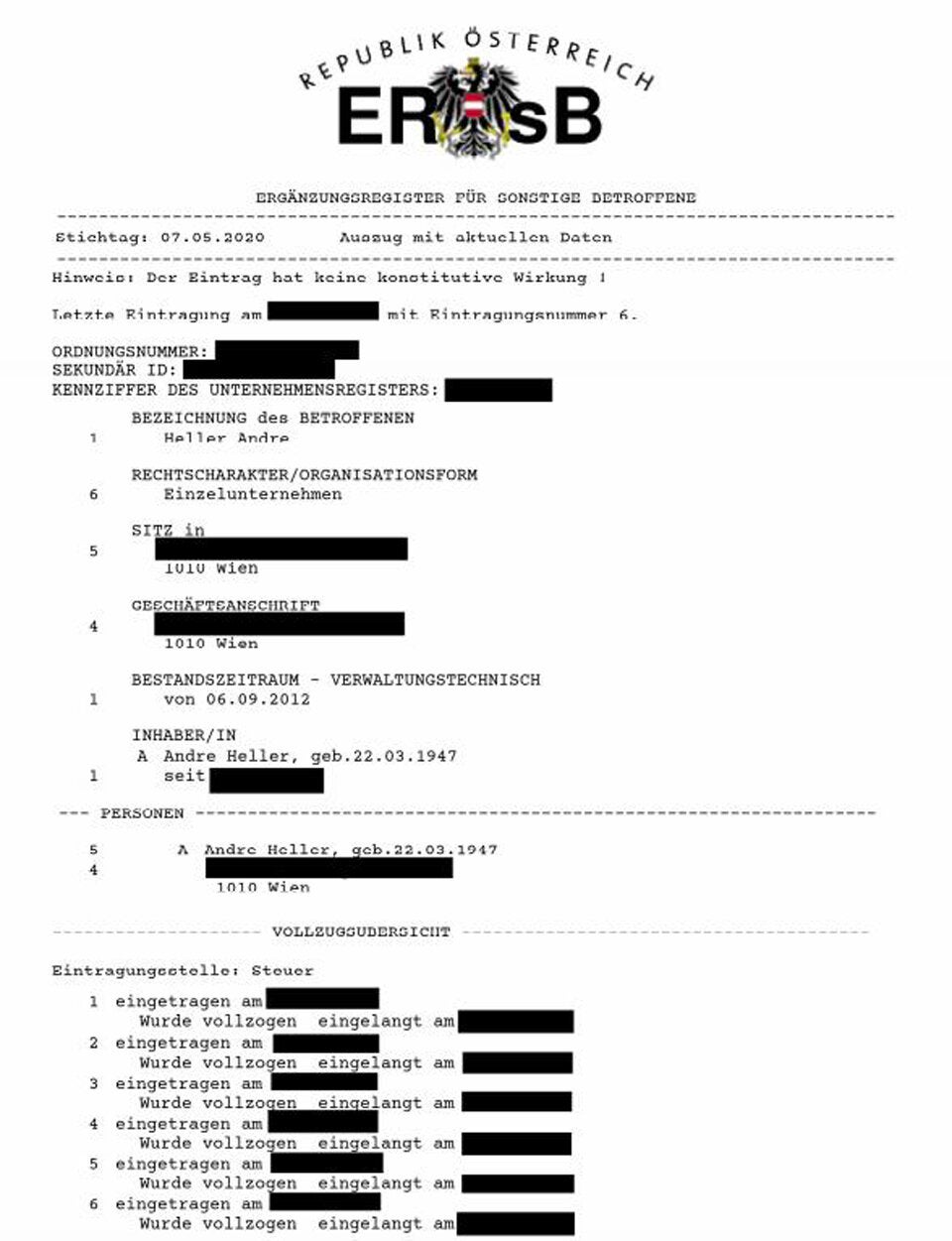 Auch Armin Wolfs Privatadresse geleakt ...