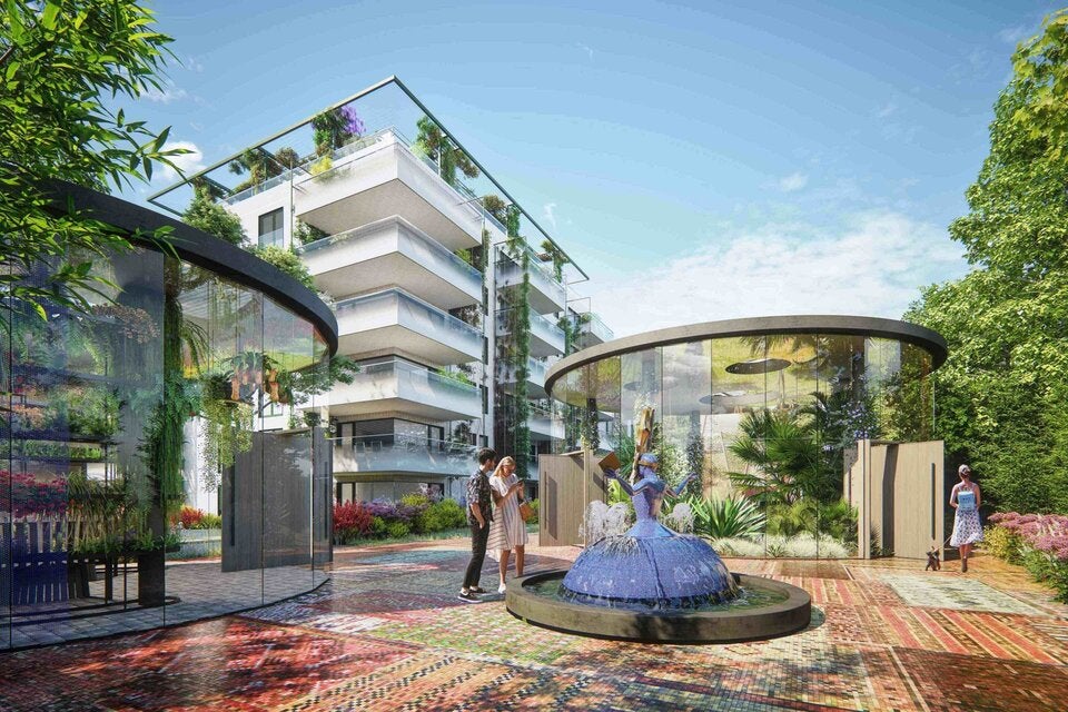 Ein Wohnerlebnis, das Architektur, Natur und Kunst verbindet und für das Multikünstler André Heller verantwortlich zeichnet.