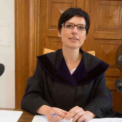 Helmut Werner vor Gericht