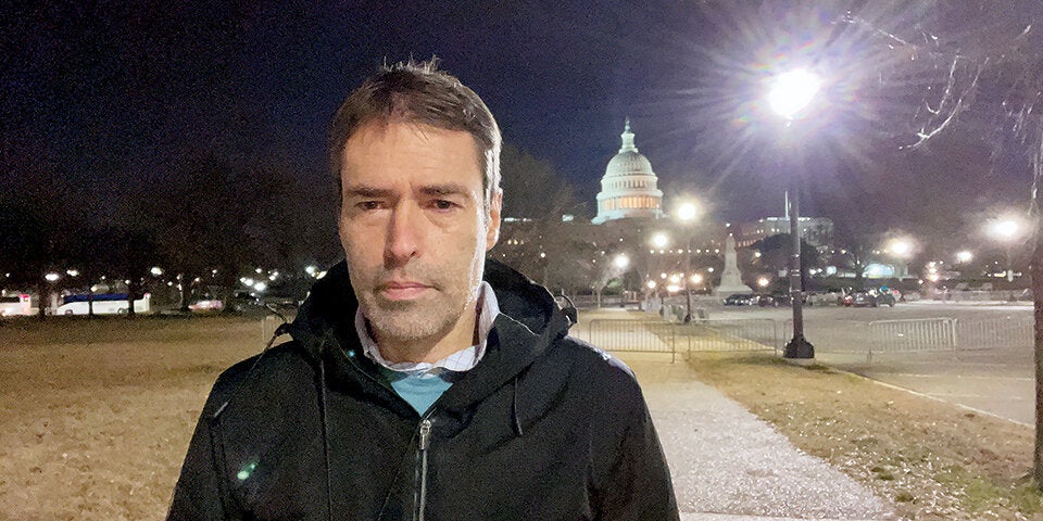 Bauernebel vor dem Kapitol