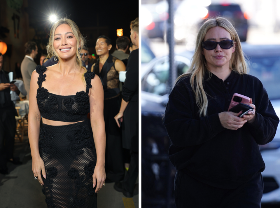 Hilary Duff im Oktober 2025 vs. 2024