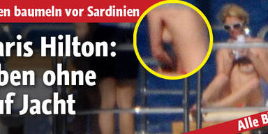 Paris Hilton: Oben ohne auf Jacht