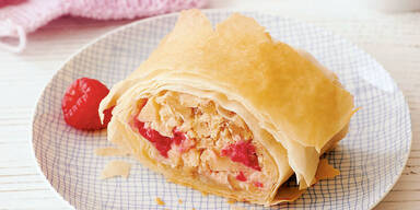 Himbeer-Apfel-Strudel