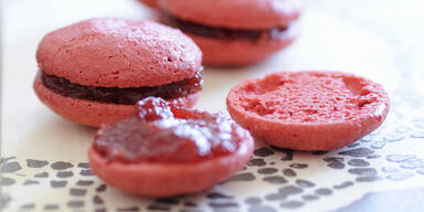 Himbeer-Macarons