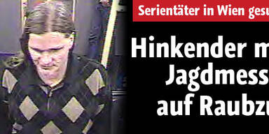 Hinkender mit Jagdmesser auf Raubzug