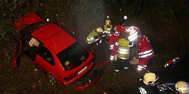 Hirsch auf der Autobahn: 3 Verletzte