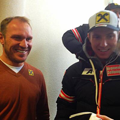 Marcel Hirscher trifft Hermann Maier