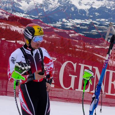 Hier trainiert Marcel Hirscher auf Streif