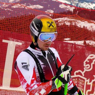 Hier trainiert Marcel Hirscher auf Streif