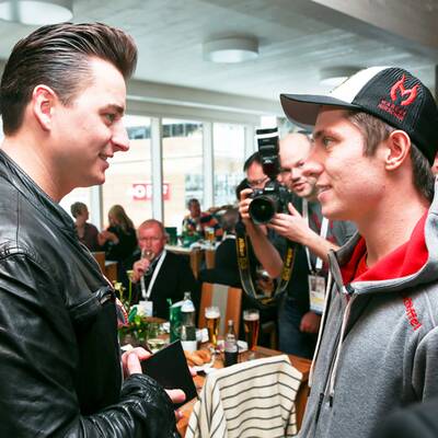 Marcel Hirscher trifft Hermann Maier