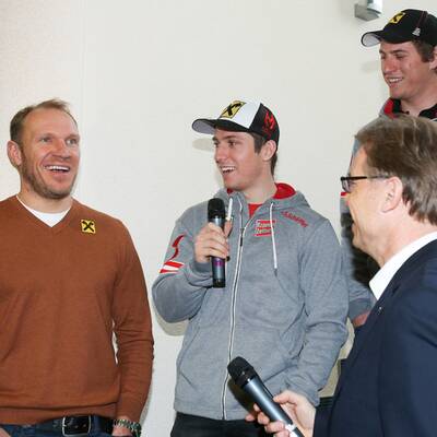 Marcel Hirscher trifft Hermann Maier