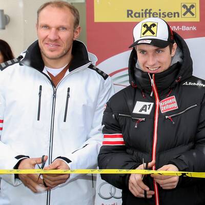 Marcel Hirscher trifft Hermann Maier