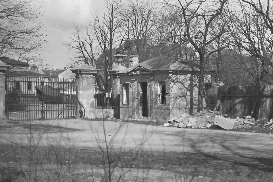 Historische Aufnahme des Wächterhäuschens.