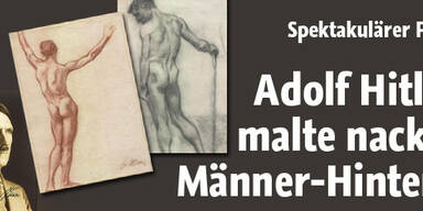 Hitler malte nackte Männer-Hintern
