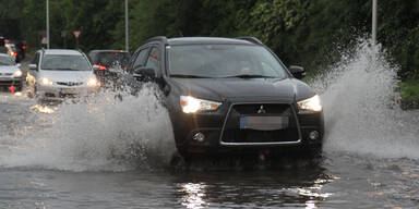 Österreich versinkt im Regen