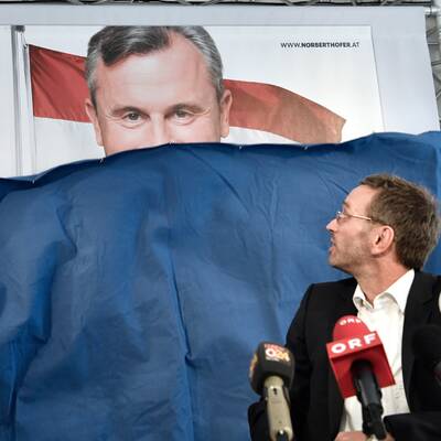 Plakatpräsentation Norbert Hofer