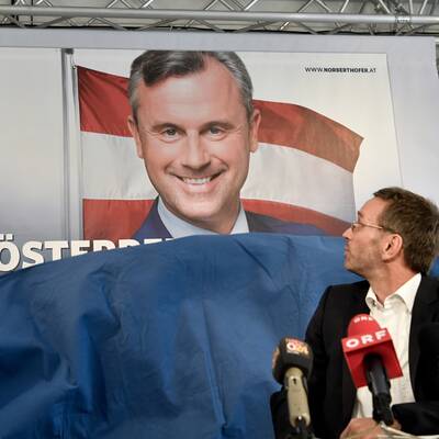 Plakatpräsentation Norbert Hofer