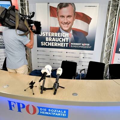 Plakatpräsentation Norbert Hofer