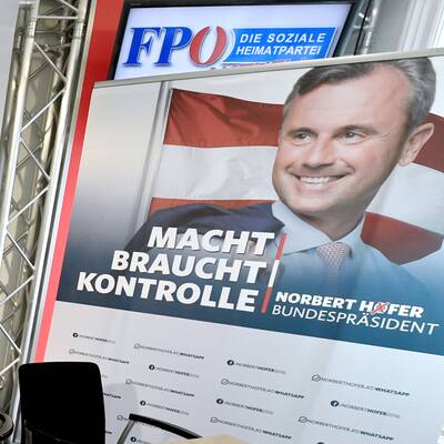 Plakatpräsentation Norbert Hofer