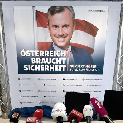 Plakatpräsentation Norbert Hofer