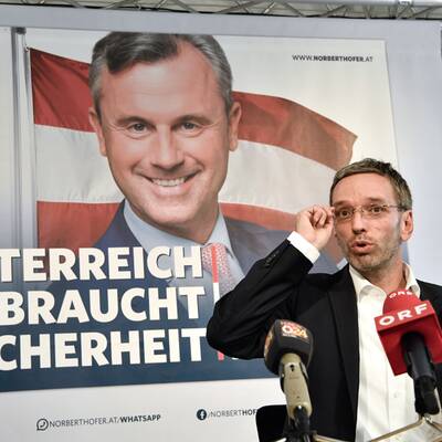 Plakatpräsentation Norbert Hofer