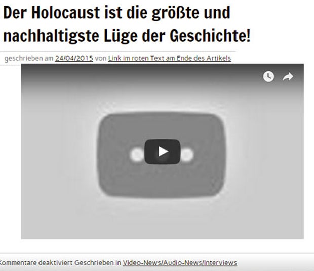 Strache Holocaust