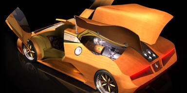 Erster Supersportwagen komplett aus Holz