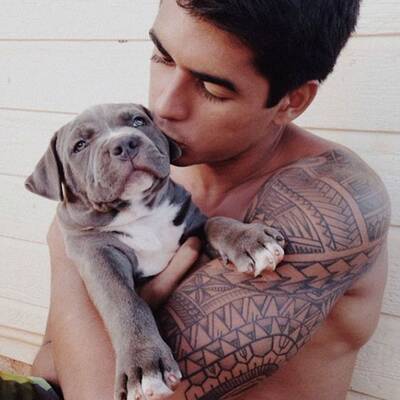 Hot Dudes with Dogs 