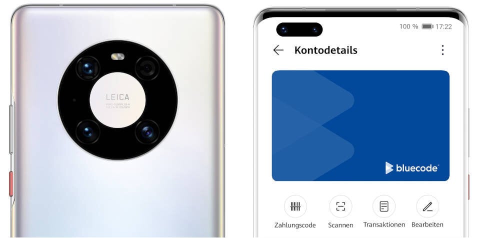 Huawei setzt auf heimischen Bezahldienst Bluecode