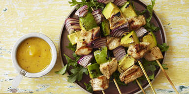 Huehner-Avocado-Spiess