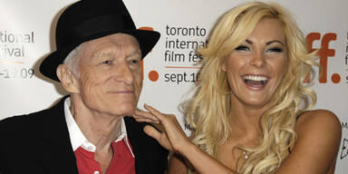 Hugh Hefner und Crystal Harris