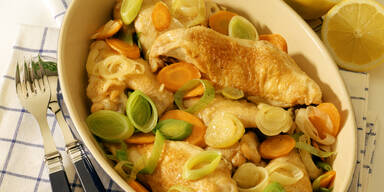 Huhn-Karotte-Lauch