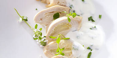 Huhn mit Joghurt-Sauce