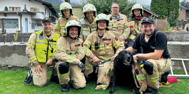 Hund aus Ache gerettet