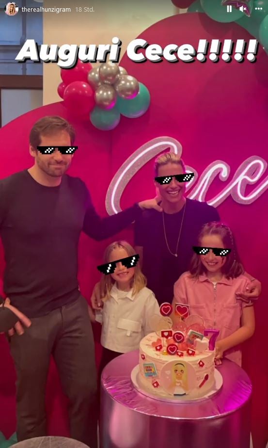 Michelle Hunziker und Tomaso feierten gemeinsam