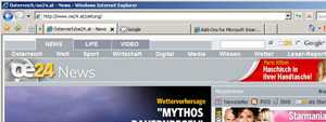 IE7 Screenshot Haupt