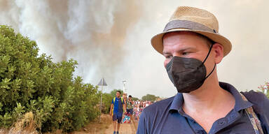 Österreicher flüchten vor Rhodos-Inferno: ''Wir mussten alles zurücklassen''