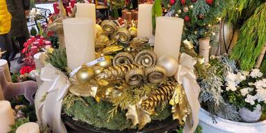 600-Euro Adventkranz verbl&uuml;fft City