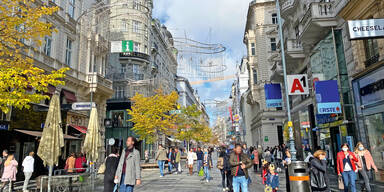 Weihnachtsbeleuchtung Wiener City KÄrntner Straße
