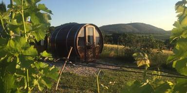&Uuml;bernachten im Weinfass